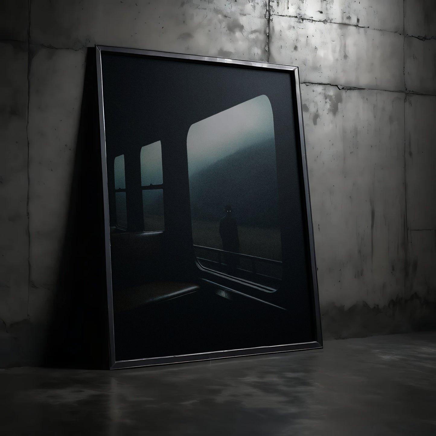 Train Station - Póster de Arte Oscuro | Viaje Contemplativo