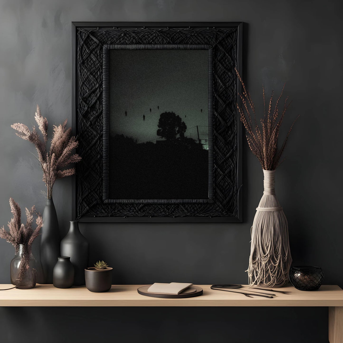 Dark Souls - Póster de Arte Oscuro | Siluetas Flotantes Surrealistas