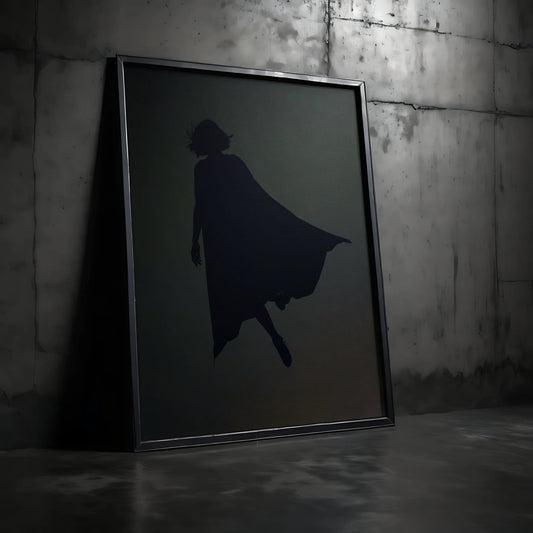 The Void - Póster de Arte Oscuro | Silueta Minimalista en el Vacío