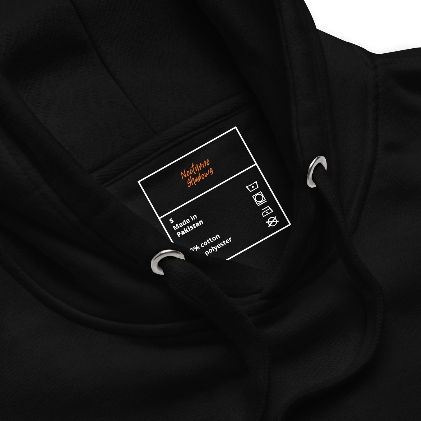 The Moon Is Awake hoodie - inside collar detail